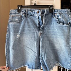 Terra & Sky Light Blue Jean Shorts